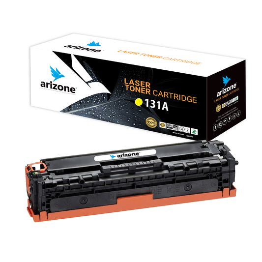 Arizone Compatible Toner Cartridge Replacement for HP 131A CF212A 128A 125A CB542 CE322 Work for HP LaserJet Pro 200 color M251nw M251n M276n M276nw Yellow