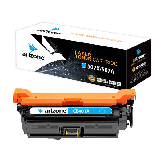 Arizone Toner Cartridge Replacement for HP 507X HP 507A CE401A HP LaserJet Enterprise M551n M551dn M551xh M570dw M570dn M575c M575dn M575f (Cyan)