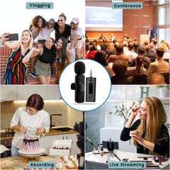 Arizone® Wireless Karaoke Microphone with Multiple Sound Effects Suitable for All Smartphones and PCs, Microphone for Singing, Party, Kids, Birthday, Family Gatherings