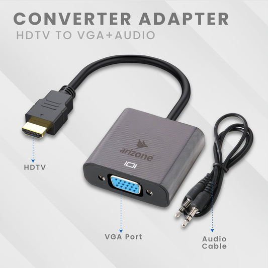 ARIZONE CONVERTER ADAPTER HDTV TO VGA+AUDIO
