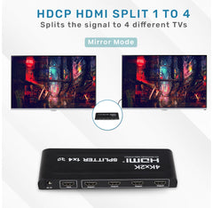 ARIZONE SPLITTER HDMI 1X4 4K 3D