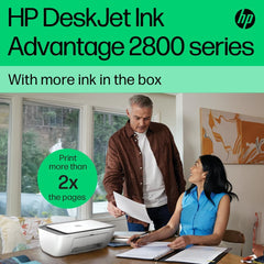 HP DeskJet Ink Advantage 2876 Wireless, Print, Scan, Copy, All-in-One Printer - Cement