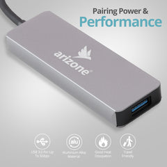 Arizone® USB HUB T-3622 (4 PORT HUB) 1*USB 3.0/3*USB 2.0