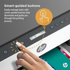 HP Smart Tank 670 All-in-One Printer, Print, Scan, Copy, Wireless, Scan to PDF, Fast two-sided printing, Up to 18,000 black or 8,000 color pages - White/Grey [6UU48A]