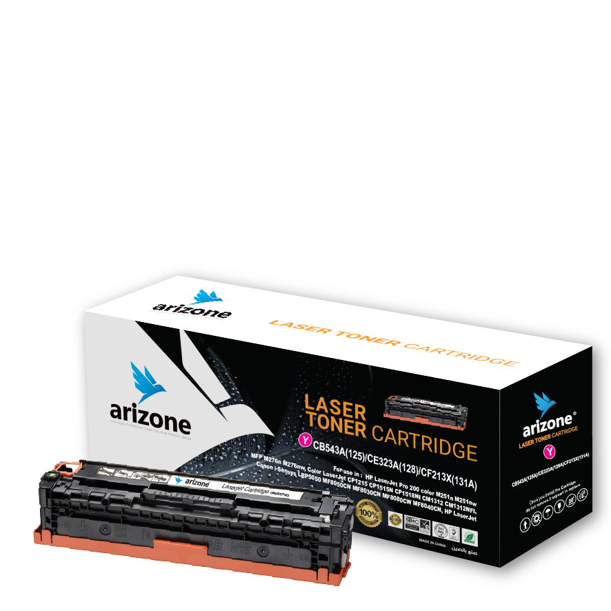 Arizone Toner for HP CP1215 Toner, Magenta CB543A