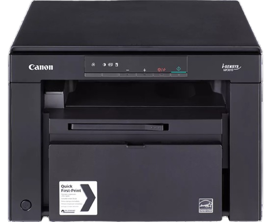 Canon i-SENSYS MF3010 3-in-1 Mono Laser Printer + 2 Black Toner Cartridges, Black