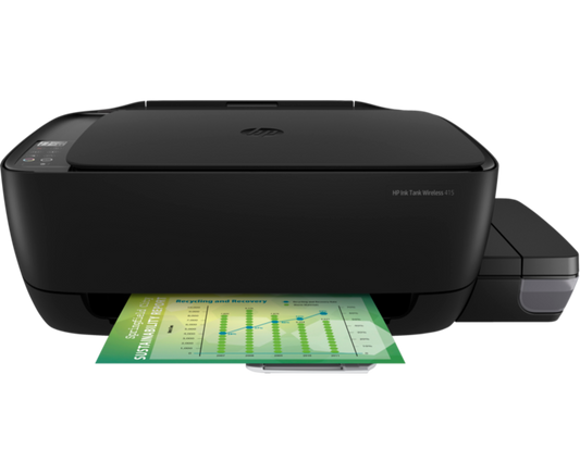 Hp Ink Tank 415 Wireless All-In-One Printer , Print, Copy, Scan - Black [Z4B53A]