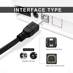 UP CABLE PRINTER USB 1.5M BLK