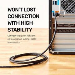 ARIZONE CABLE LAN UTP CAT6 5M BLK CAT6 Flat UTP Ethernet cable Network Cable RJ45 Patch LAN Cable