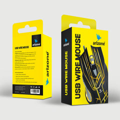 Arizone® USB K7 Gaming Mouse, 6 Buttons with Scroll Wheel Wired Optical Mouse