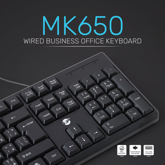 UP Wired Desktop MK-650 keyboard US+AR