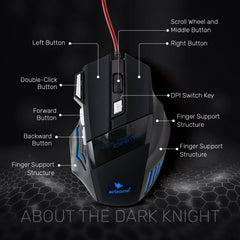 Arizone® USB G5Wired Optical Mouse , Four Gear Adjustable DPI  Economic Design