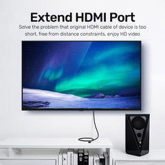 ARIZONE HDMI Extension Cable M/F 30CM BLK