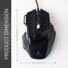 Arizone® USB G5Wired Optical Mouse , Four Gear Adjustable DPI  Economic Design