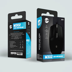 UP M302wired Mouse, Black