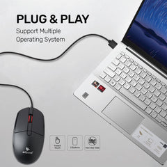 Arizone® USB 1000PRO Wired Mouse Ergonomic Office Mouse Optical Tracking