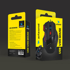 Arizone® USB G5Wired Optical Mouse , Four Gear Adjustable DPI  Economic Design