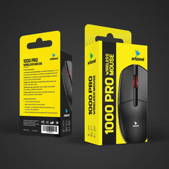 Arizone® 1000PRO USB Reliable Wireless Connection Mute and Silent Mouse
