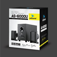 Arizone®  BT AS 6000U 2.1ch Home Theatre Satellite Speakers with Bluetooth USB NFC Compatible Big Size SubWoofer -