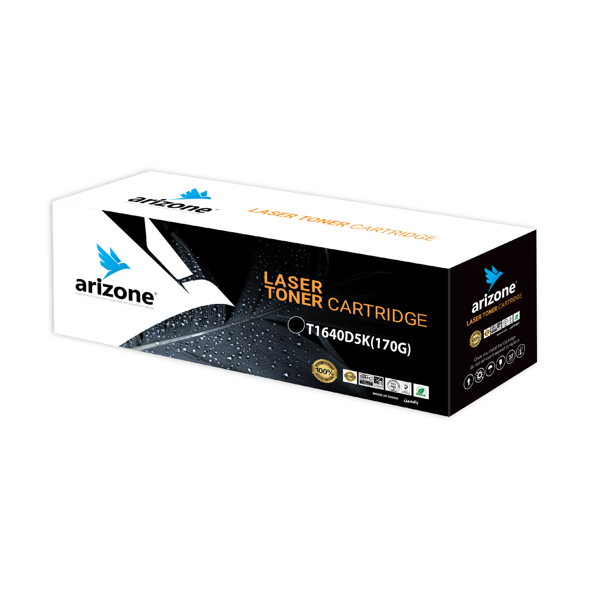Arizone TONER CARTRIDGE T1640D5K (170G) BLACK