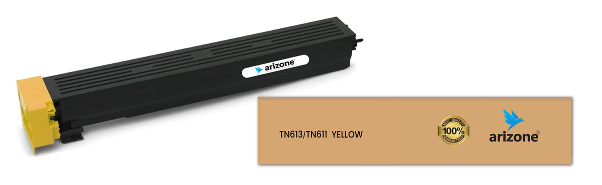 Arizone TONER CARTRIDGE TN613/TN611 Yellow Suitable for  Konica Minolta bizhub C452 C552 C652