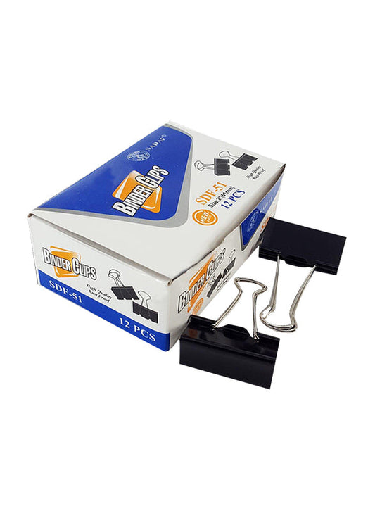 Sadaf PD-105 Binder Clip, 51mm, Black